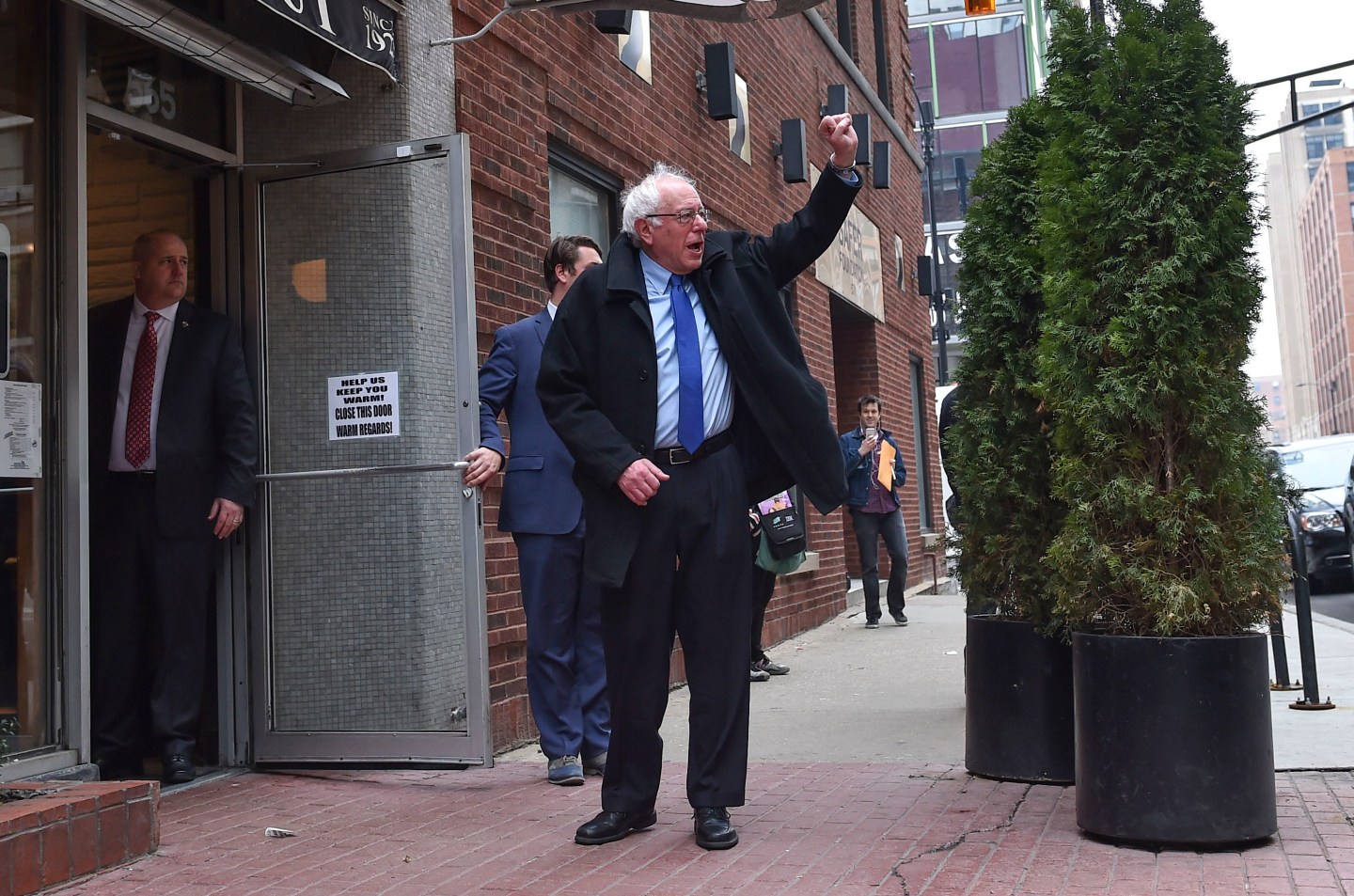 CHICAGO, IL - MARCH 15: Democratic presidential candidate Berni