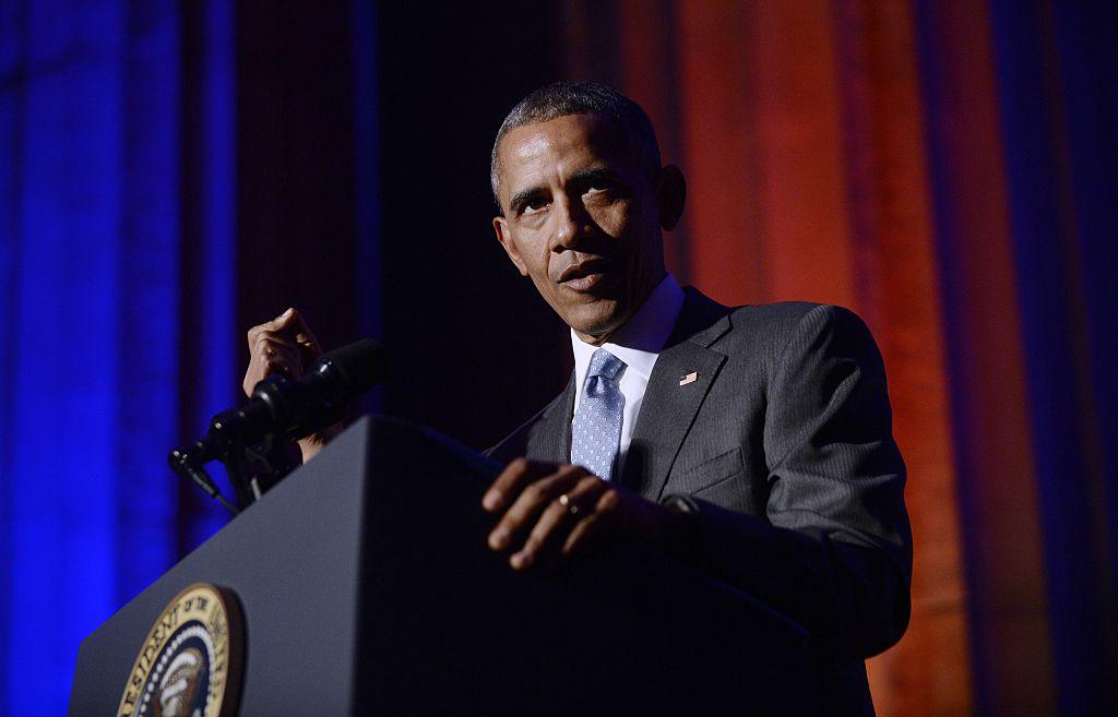 President Barack Obama Speaks At The Toner Prize For Excellence In Political Reporting Awards Dinner
