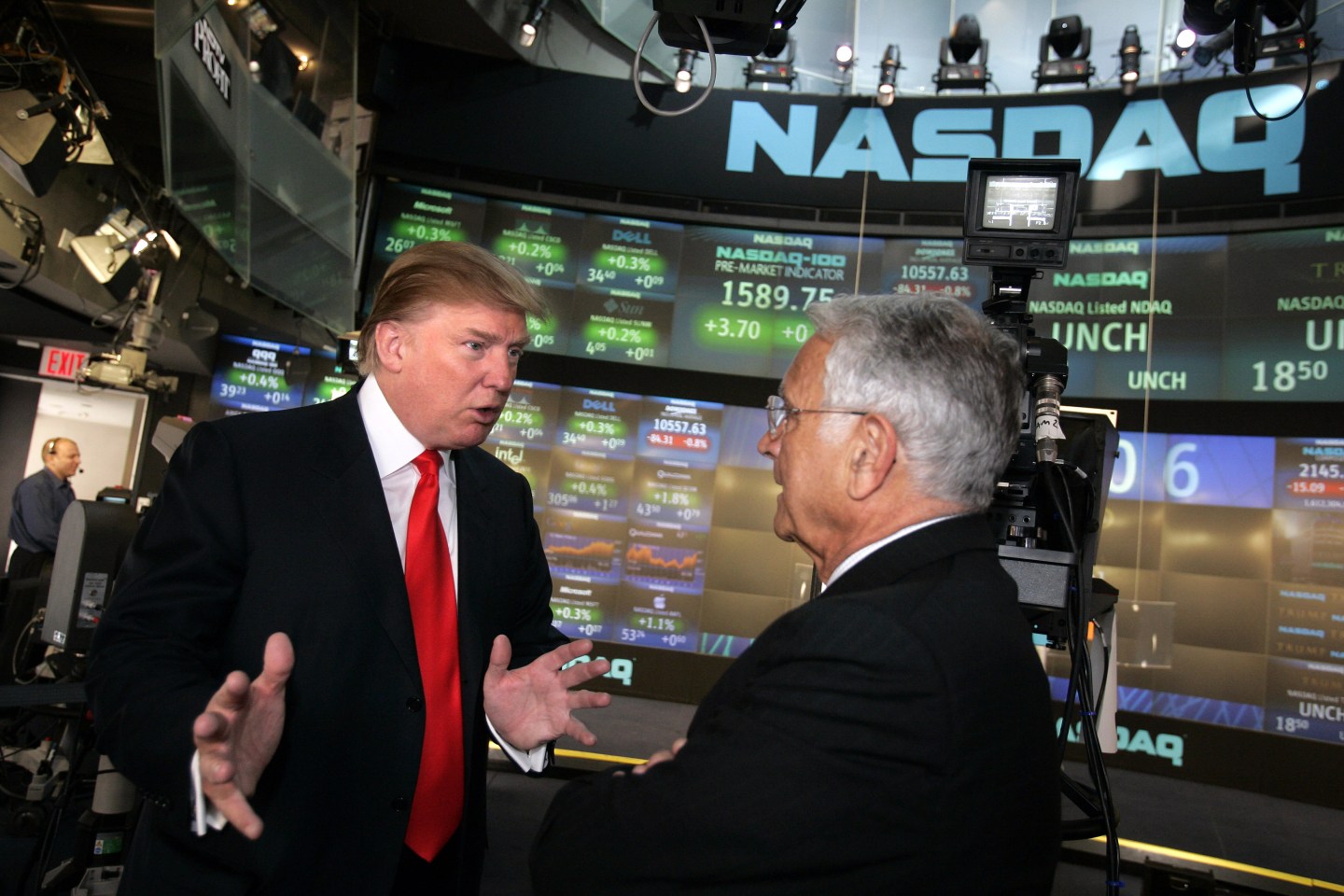 Donald Trump Presides Over NASDAQ Opening