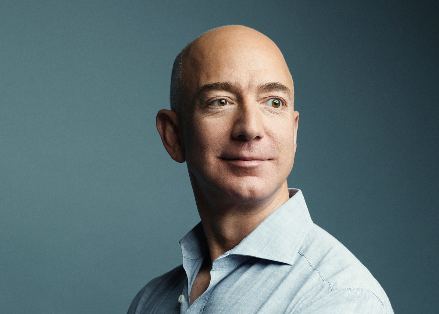 Jeff Bezos, photographed
at Amazon headquarters in
Seattle on March 11