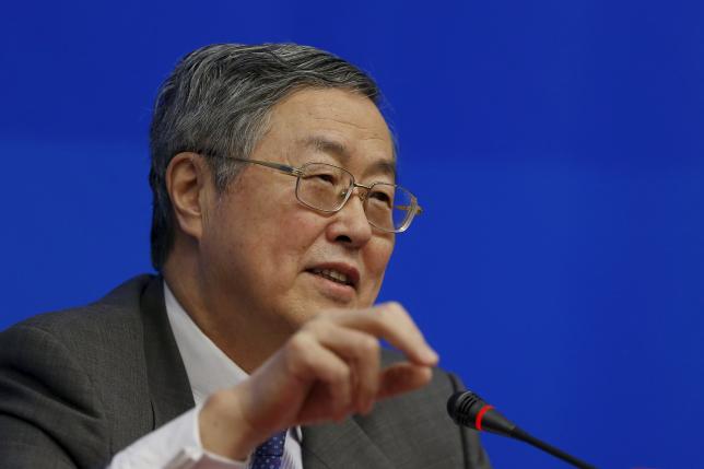 China's central bank governor Zhou Xiaochuan attends a news conference ahead of the meeting of G20 finance ministers and central bank governors in Shanghai
