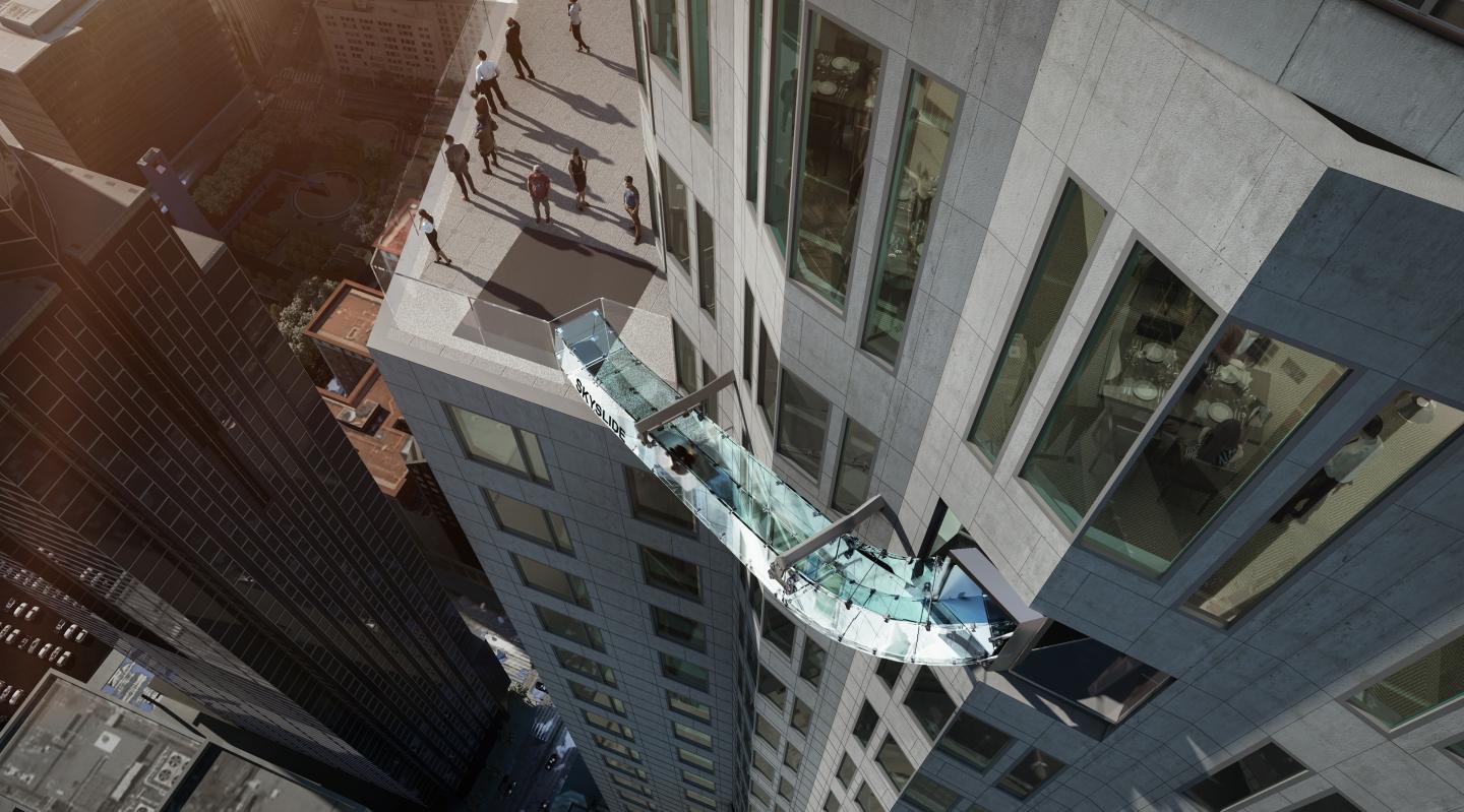 This L.A. Skyscraper Is Adding an Awesome Glass Slide