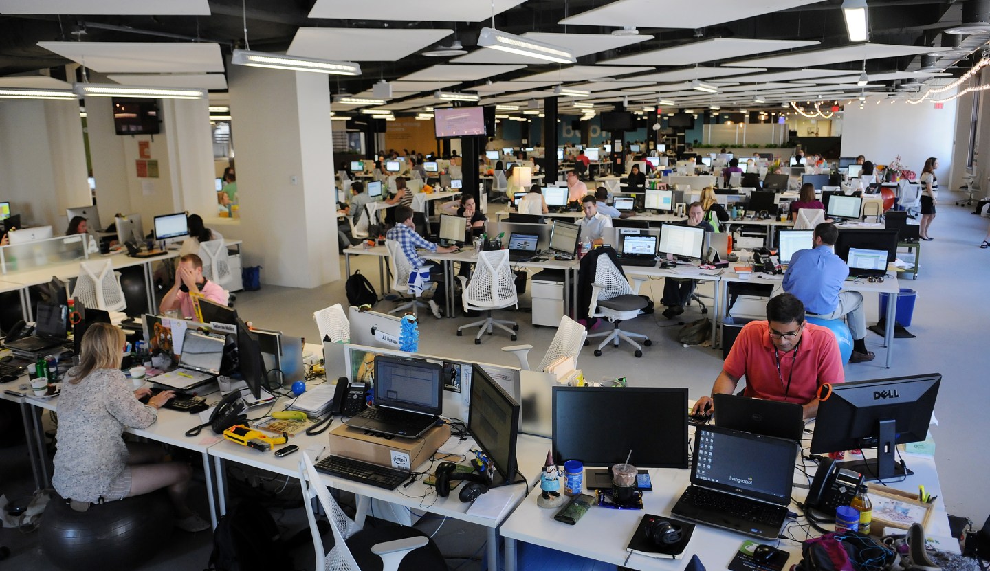 Visual profile on the company Livingsocial.