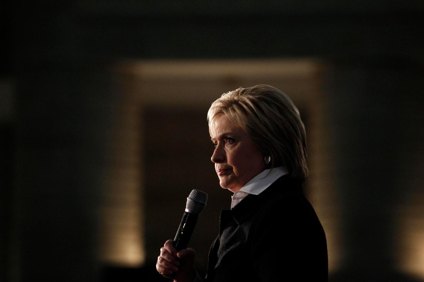 Detroit, MI - March 7: Democratic Presidential Candidate Hillary Clinton speaks at the Charles H. Wright Museum of African American History, March 7, 2016, in Detroit, Michigan. Clinton is campaigning in Michigan ahead of the primary on March 8. (Photo by J.D. Pooley/Getty Images)