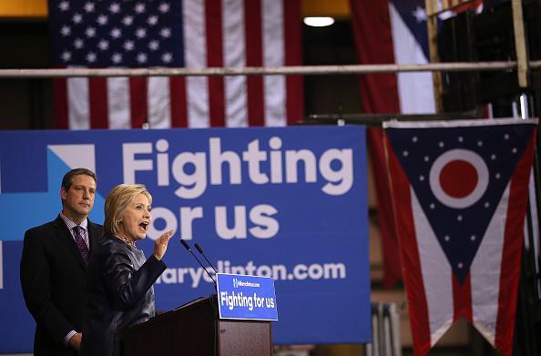 Hillary Clinton Campaigns In Midwest Ahead Of Ohio's Primary