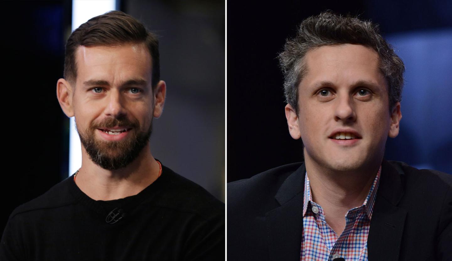 Jack Dorsey Aaron Levie 2015 Split