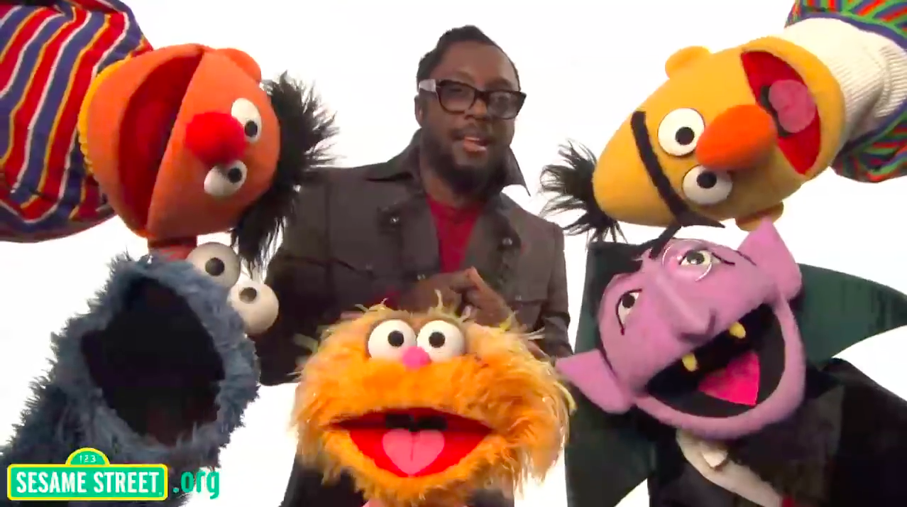 Will.i.am with Muppets