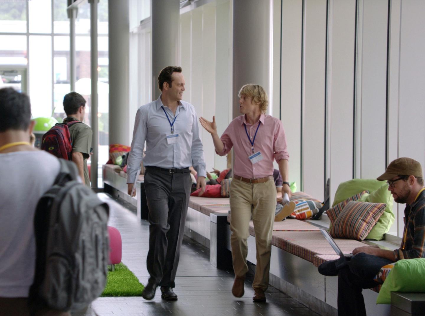 IT-110 - Google interns Billy (Vince Vaughn) and Nick (Owen Wilson) strategize during a walk-a-talk through the company’s hallways.