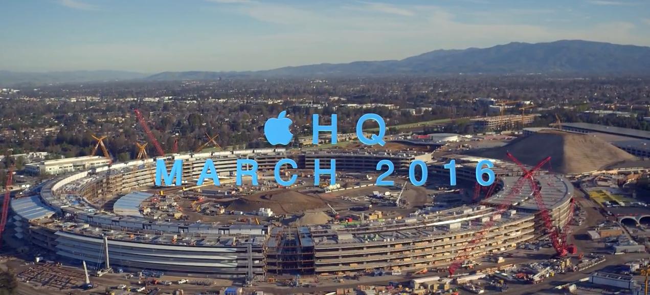 Apple Campus 2: The Best March Drone Flyover