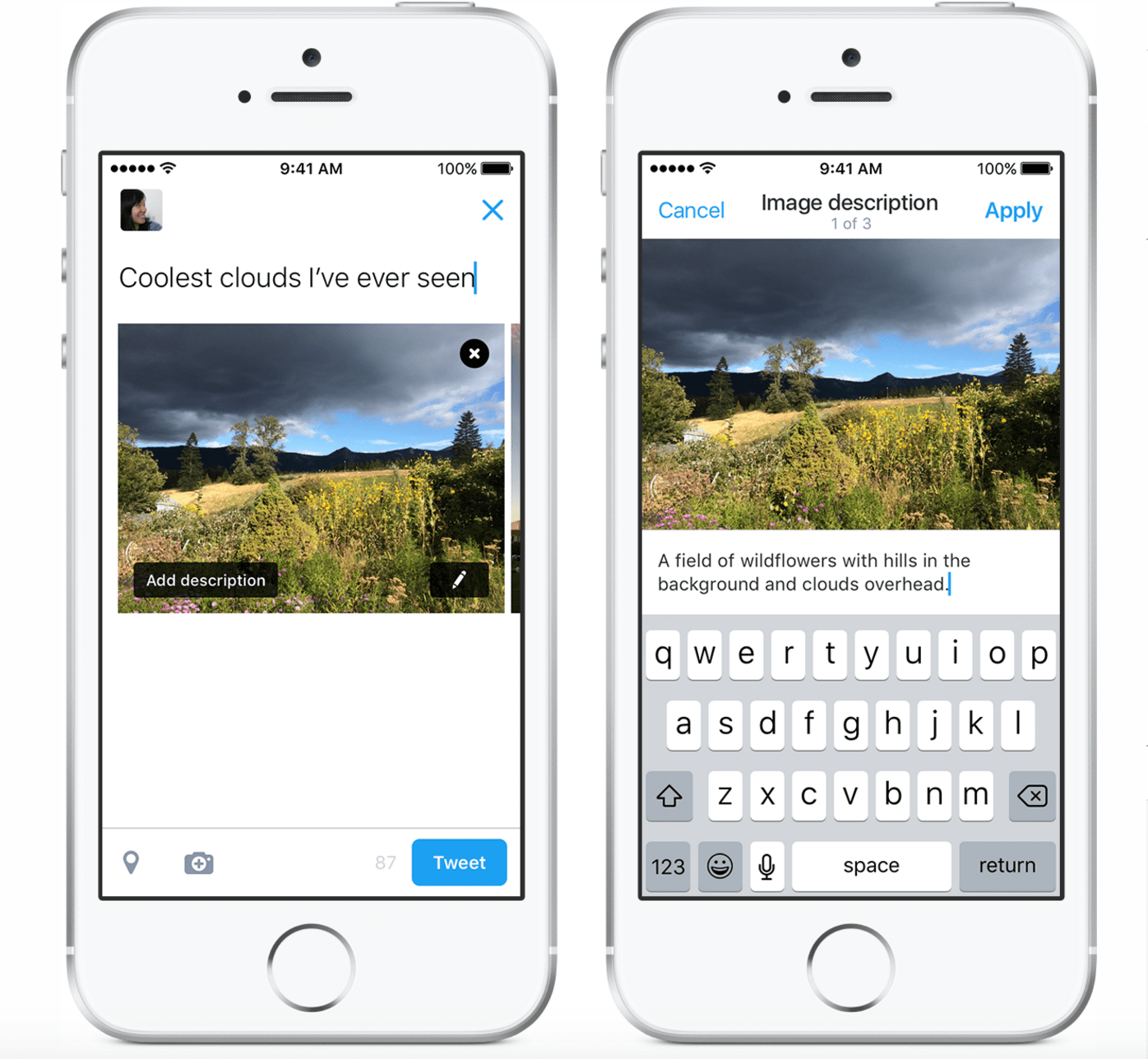 Twitter released a new feature on Tuesday designed to help blind people 'see' more photos.