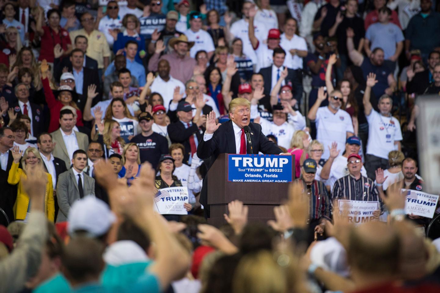 Donald Trump in Orlando, Florida.