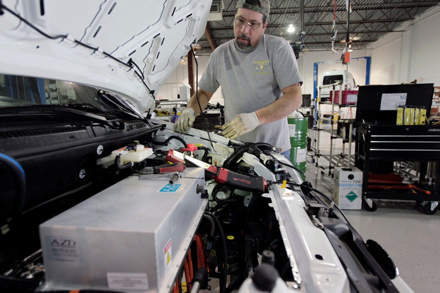 Ford Transit Connect Electric Van Assembly At AM General Factory