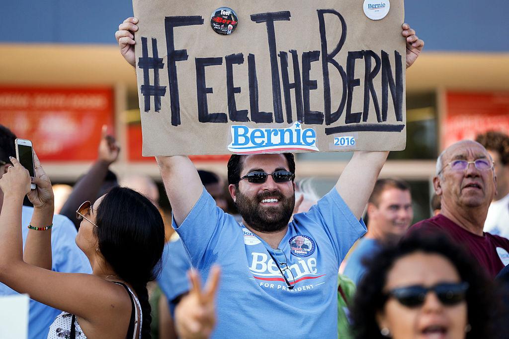 Democratic Presidential Candidate Bernie Sanders Holds Campaign Event At The LA Memorial Sports Arena