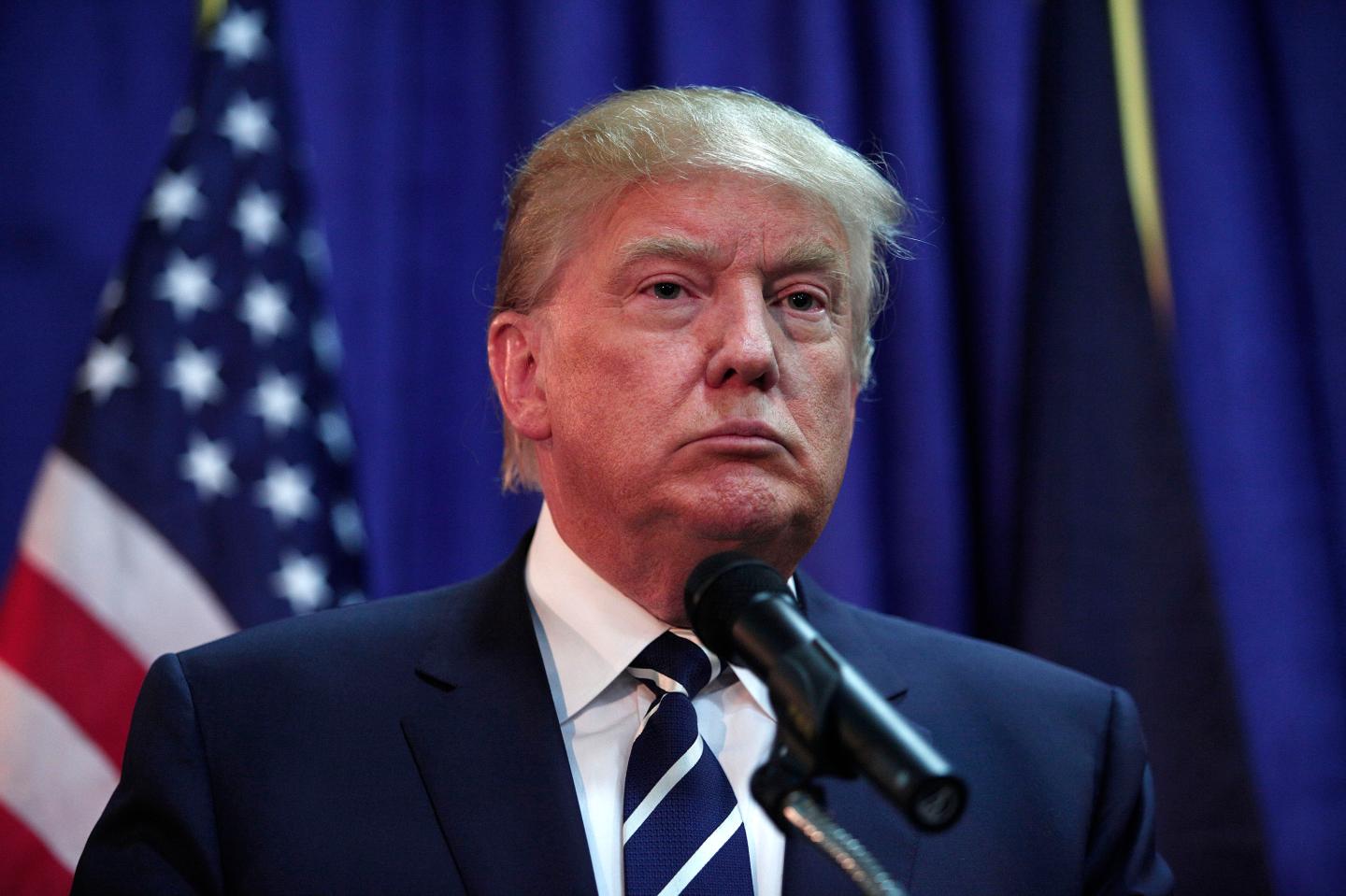 Donald Trump Addresses GOP Lincoln Day Event In Michigan