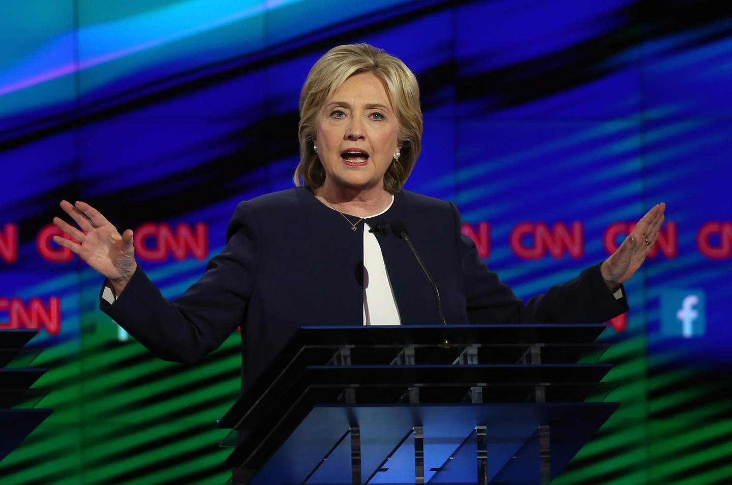Democratic Presidential Candidates Hold First Debate In Las Vegas