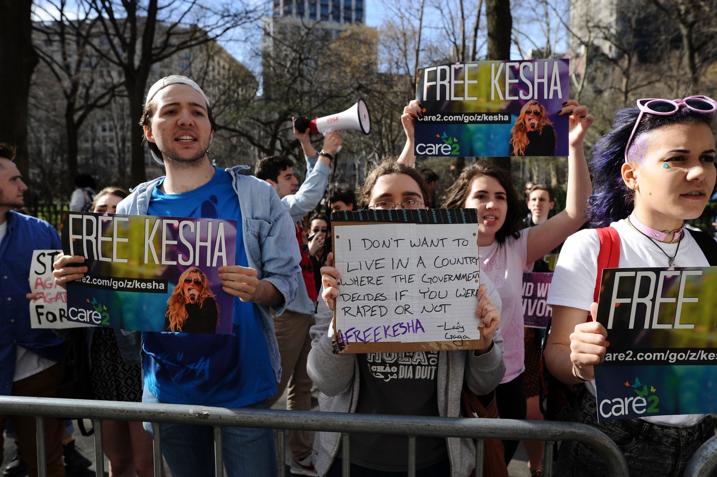 Kesha Protestors Deliver Petition To Sony Headquaters