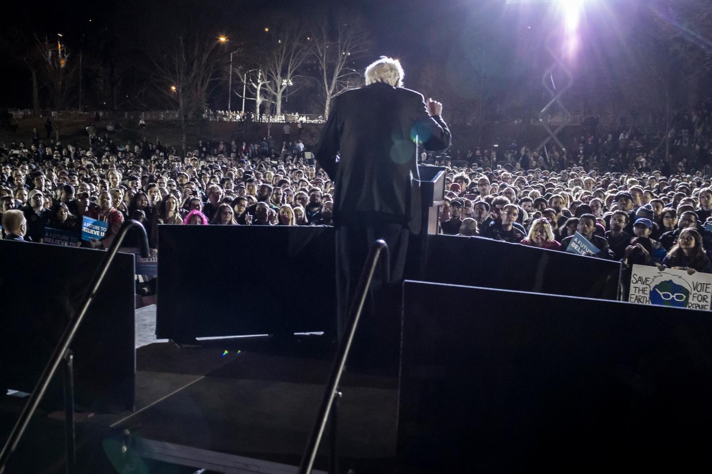 Senator Bernie Sanders comes back home to his roots in NYC,