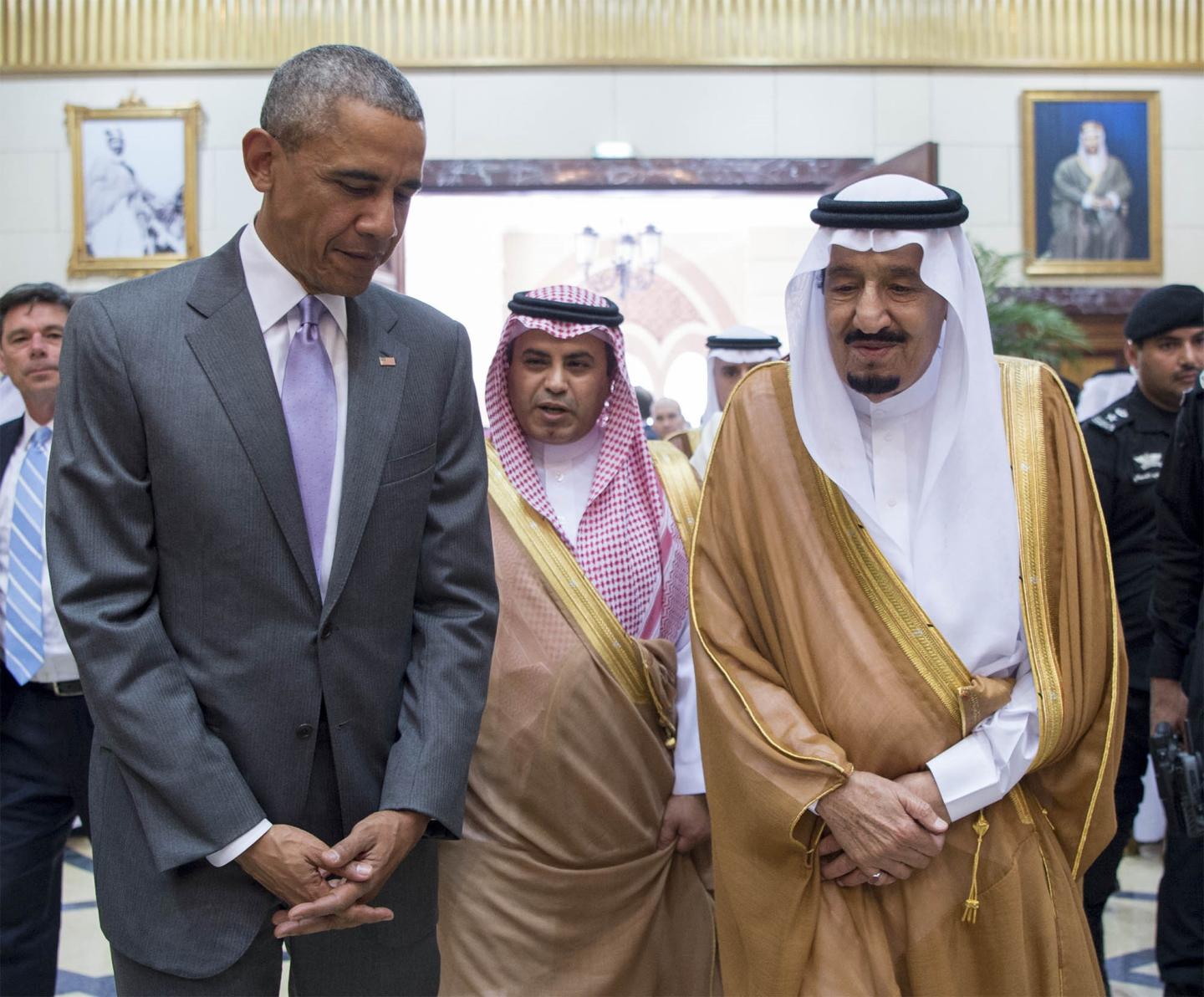US President Barack Obama  in Saudi Arabia