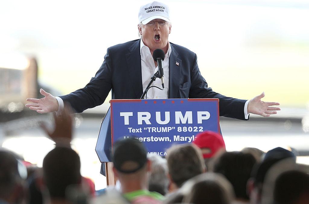 GOP Presidential Candidate Donald Trump Campaigns In Maryland Ahead Of State's Primary