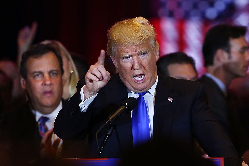 GOP Presidential Candidate Donald Trump Holds Election Night Gathering In Manhattan