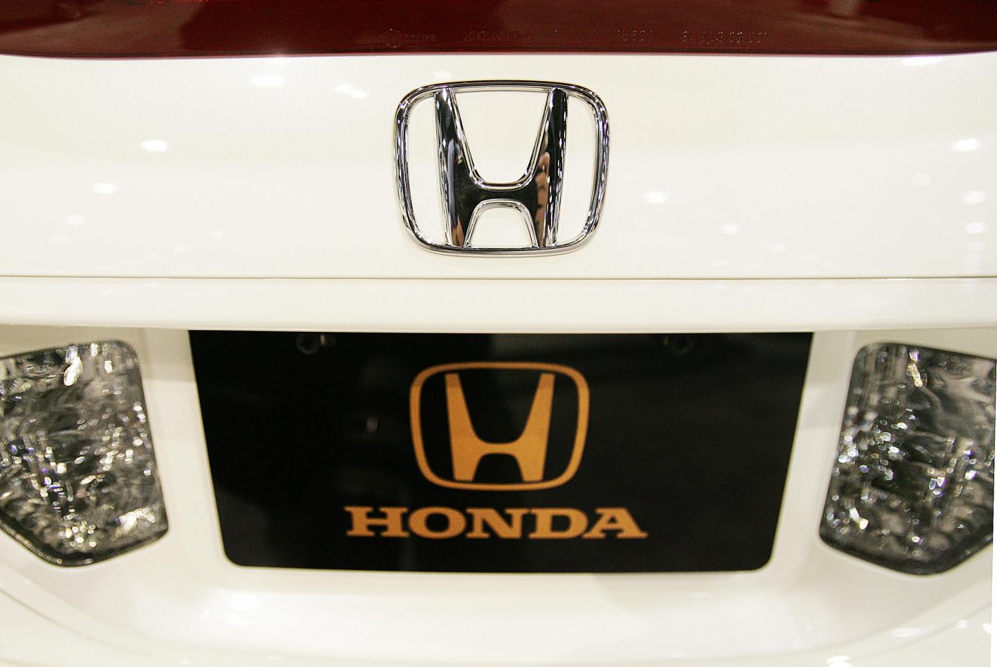 The Honda Motor Company logo can be seen