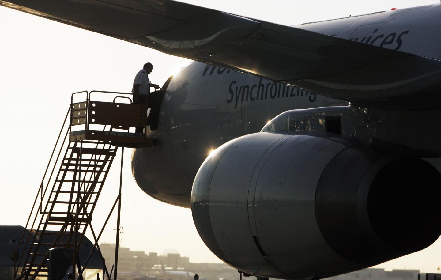 A United Parcel Service (UPS) pilot walk