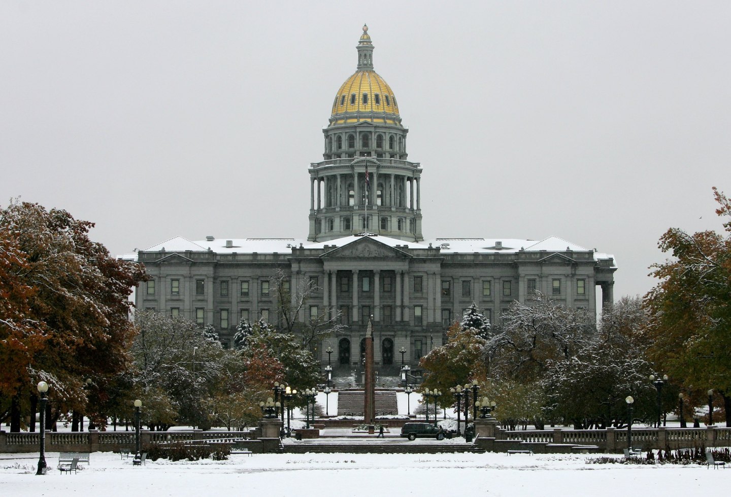 Early Season Snow Blankets Denver Area