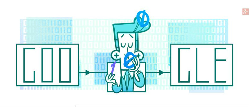 Today's Google Doodle, honoring data scientist Claude Shannon's 100th Birthday