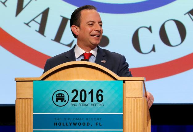 File photo of Republican National Committee Chairman Reince Priebus at a general session at the Republican National Committee Spring Meeting at the Diplomat Resort in Hollywood