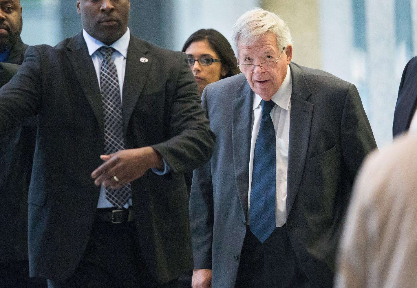 Former Speaker Of The House Dennis Hastert Enters Guilty Plea In Hush Money Case