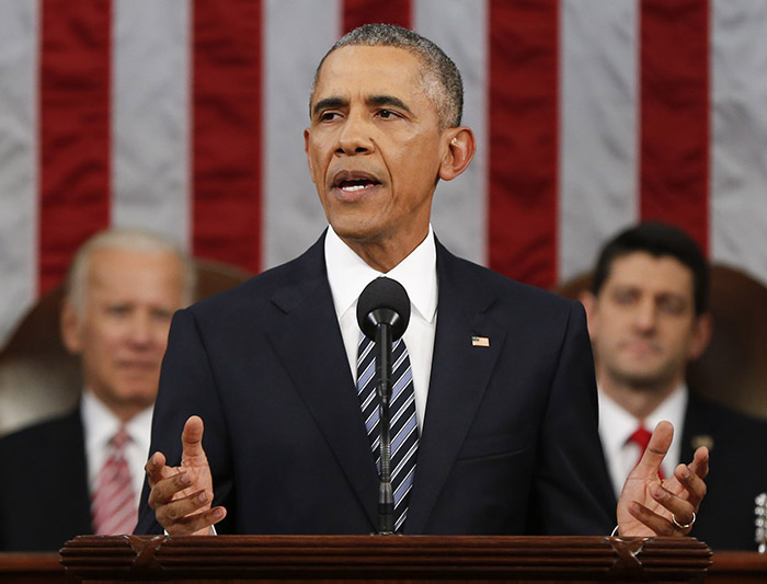 President Obama Delivers His Last State Of The Union Address To Joint Session Of Congress