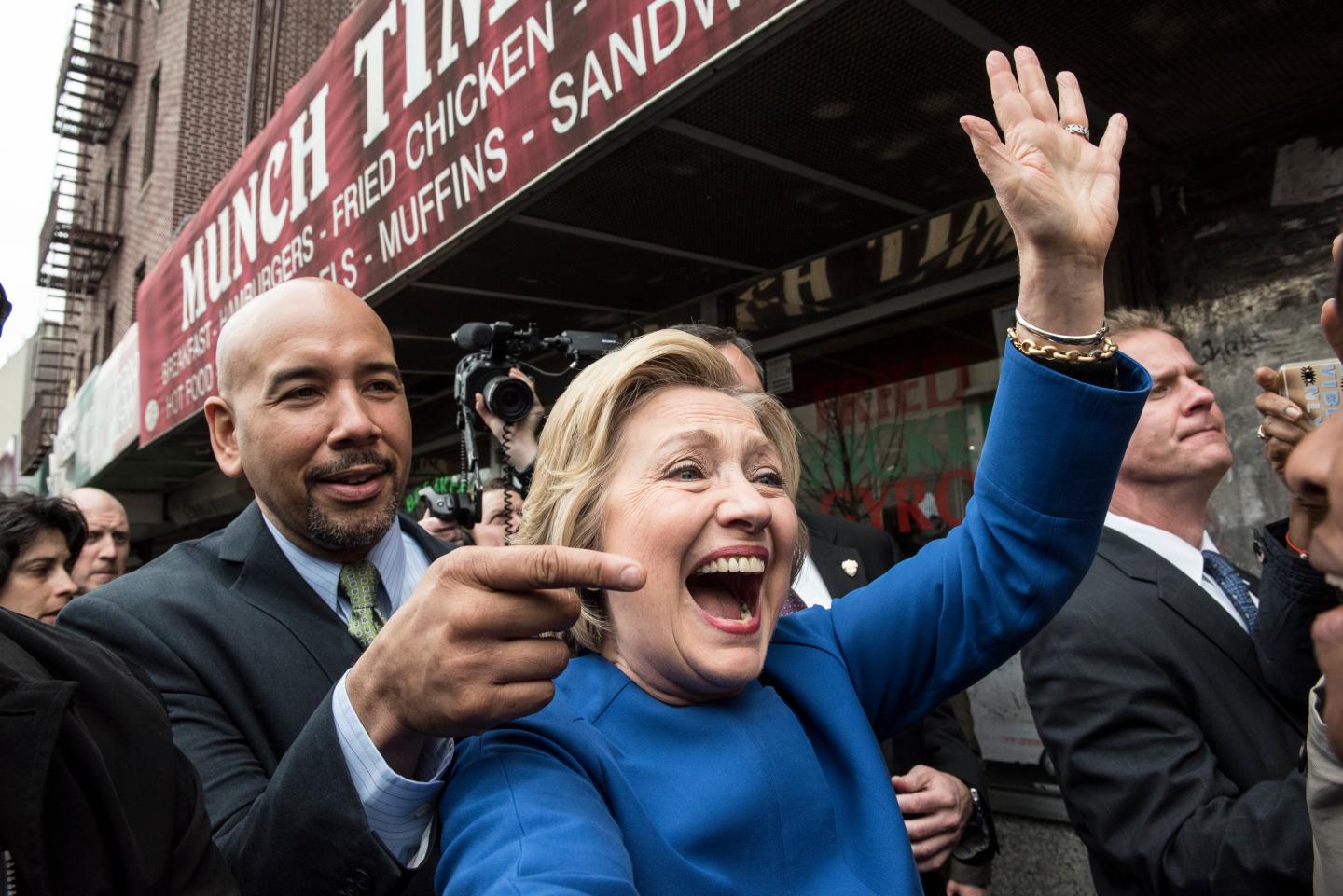 Democratic Presidential Candidate Hillary Clinton Campaigns In New York City