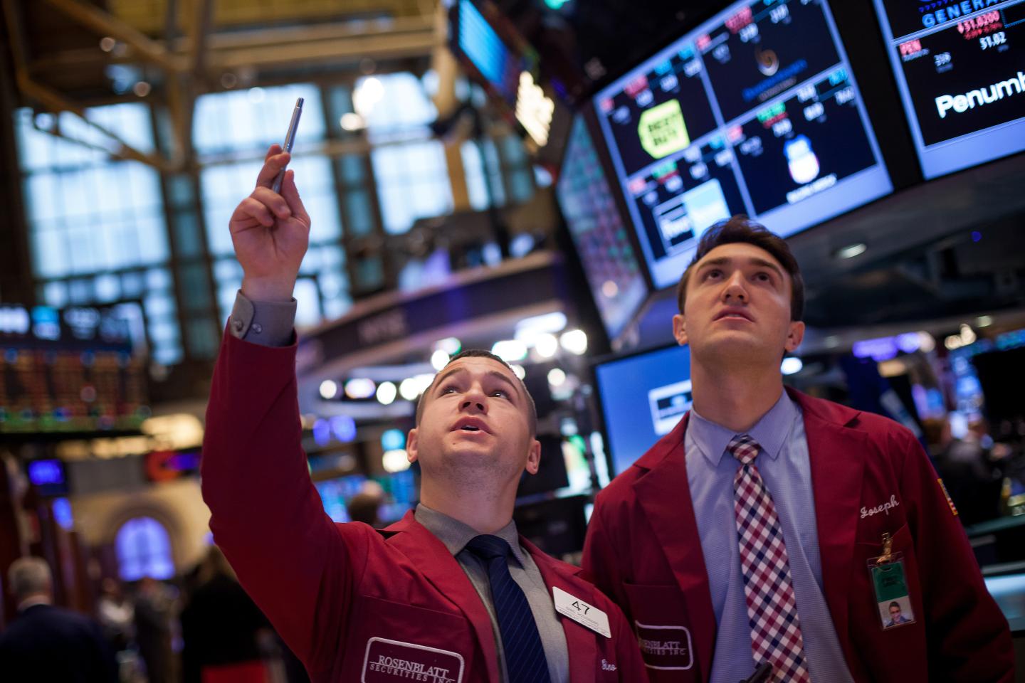 Trading On The Floor Of The NYSE As U.S. Stocks Advance While Investors Look Past Declines In Crude Oil