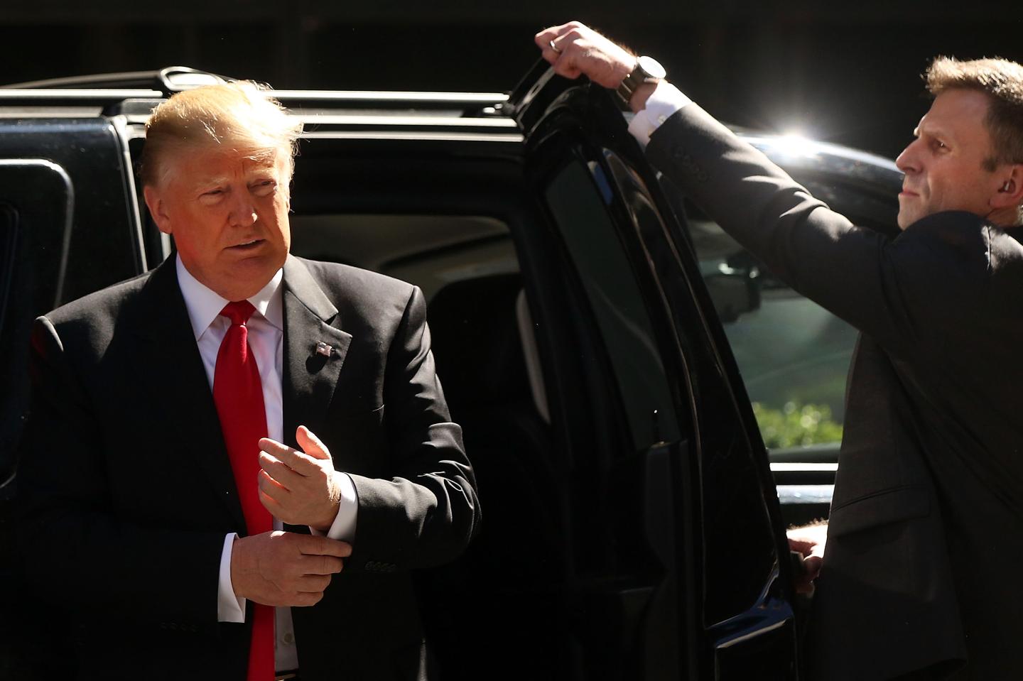 Donald Trump Campaigns In New York City On Day Of State's Primary