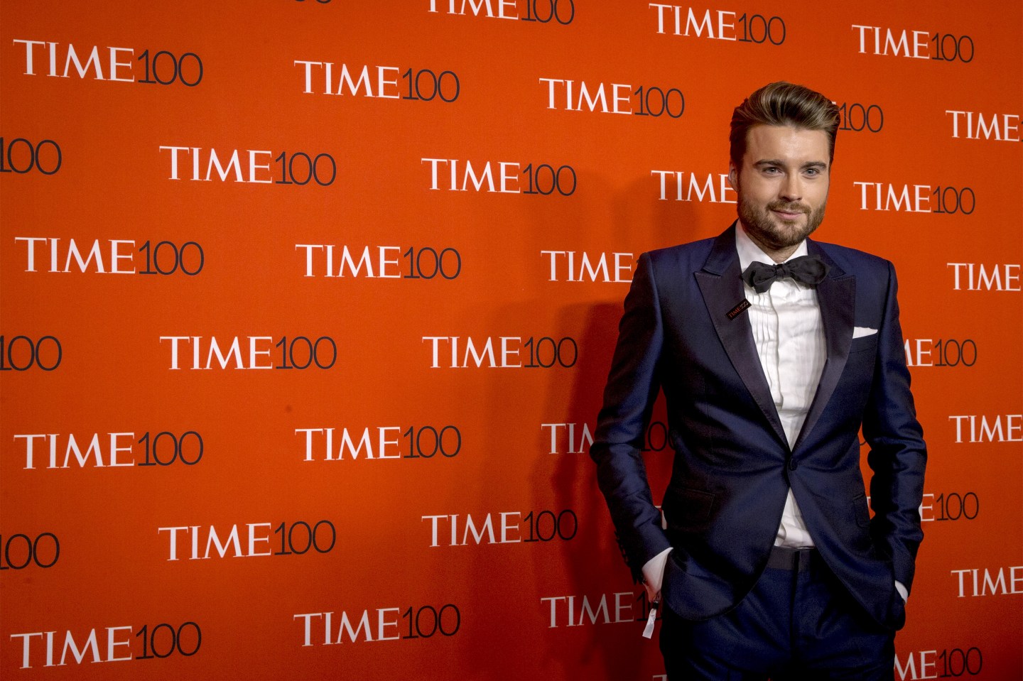 CEO and Founder of Mashable, Pete Cashmore arrives for the TIME 100 Gala in New York
