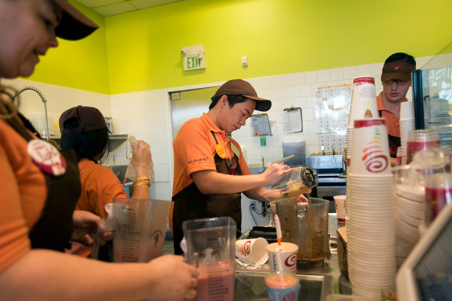 Inside A Jamba Juice Co. Store Amid Comprehensive Expansion