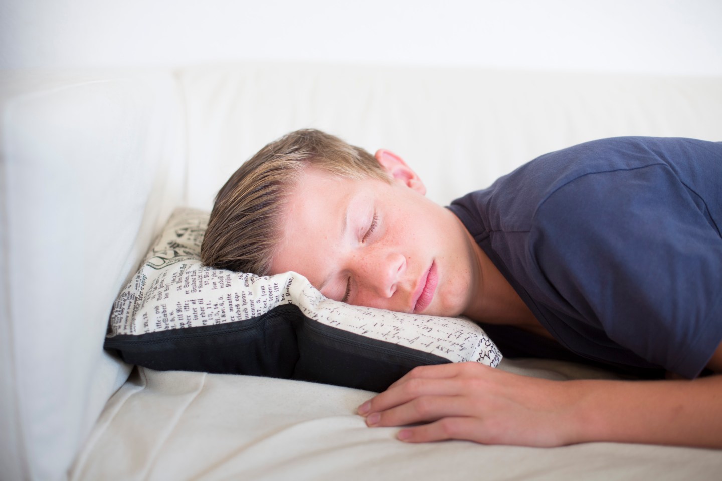Teenaged Boy Taking A Nap