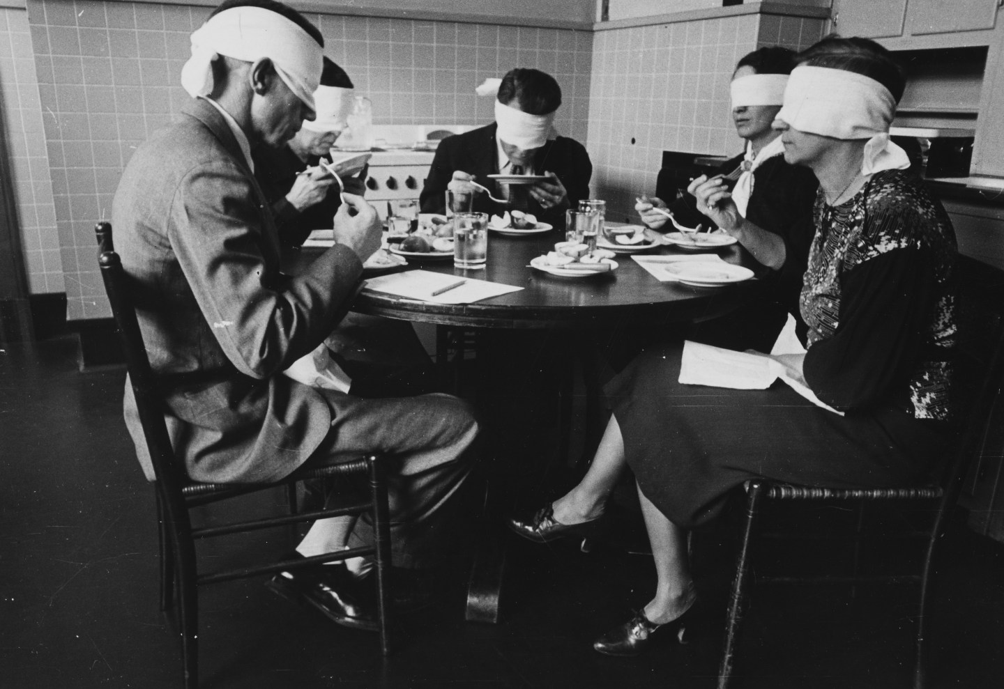 Blindfolded Focus Group In Taste Test