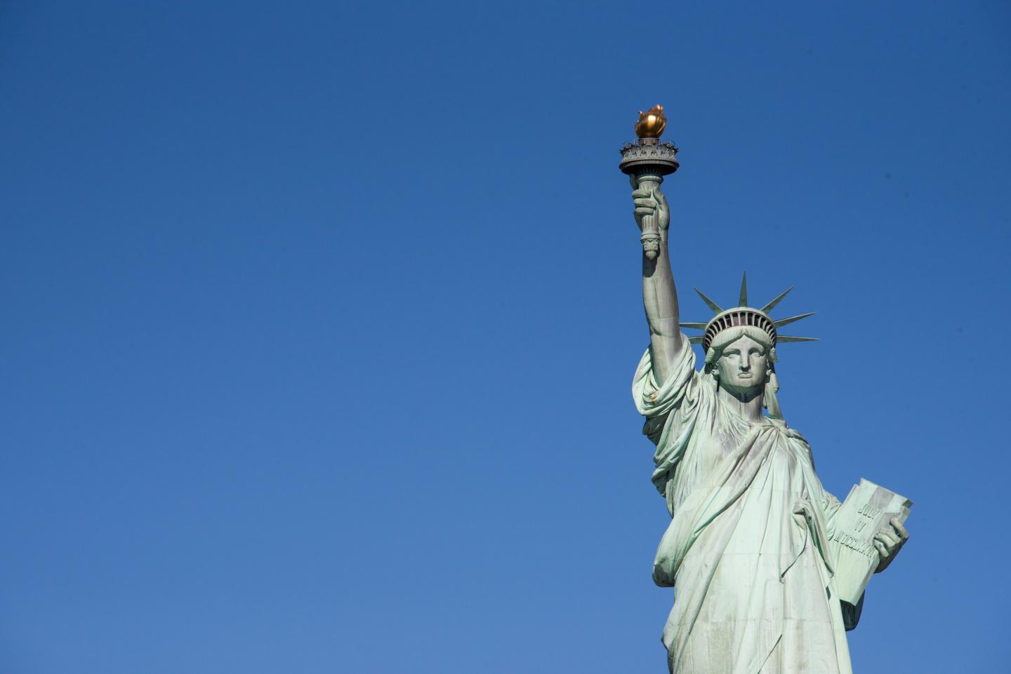 Statue of Liberty or Green Lady, one of the most important