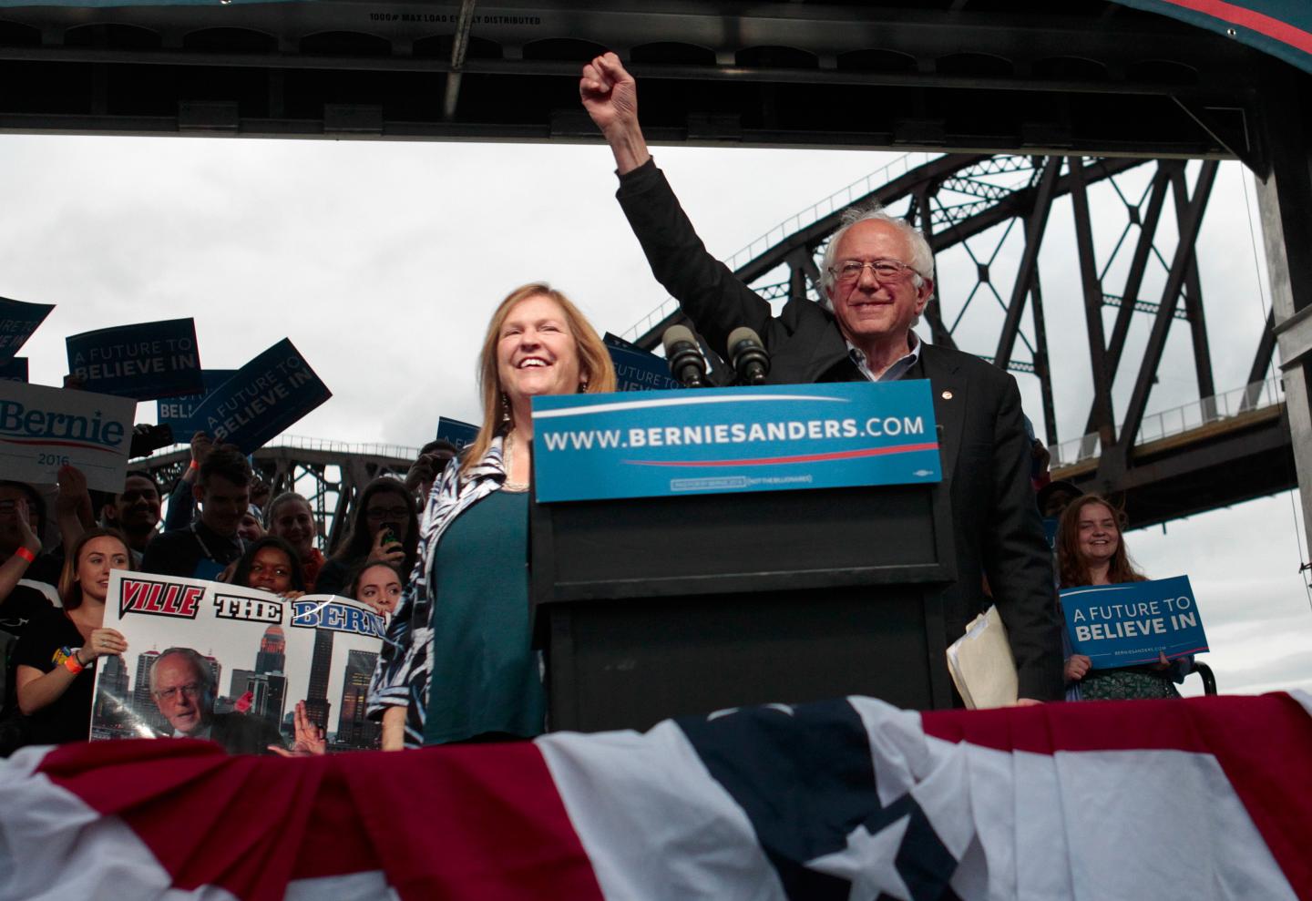 Bernie Sanders Holds Campaign Rally In Louisville, Kentucky