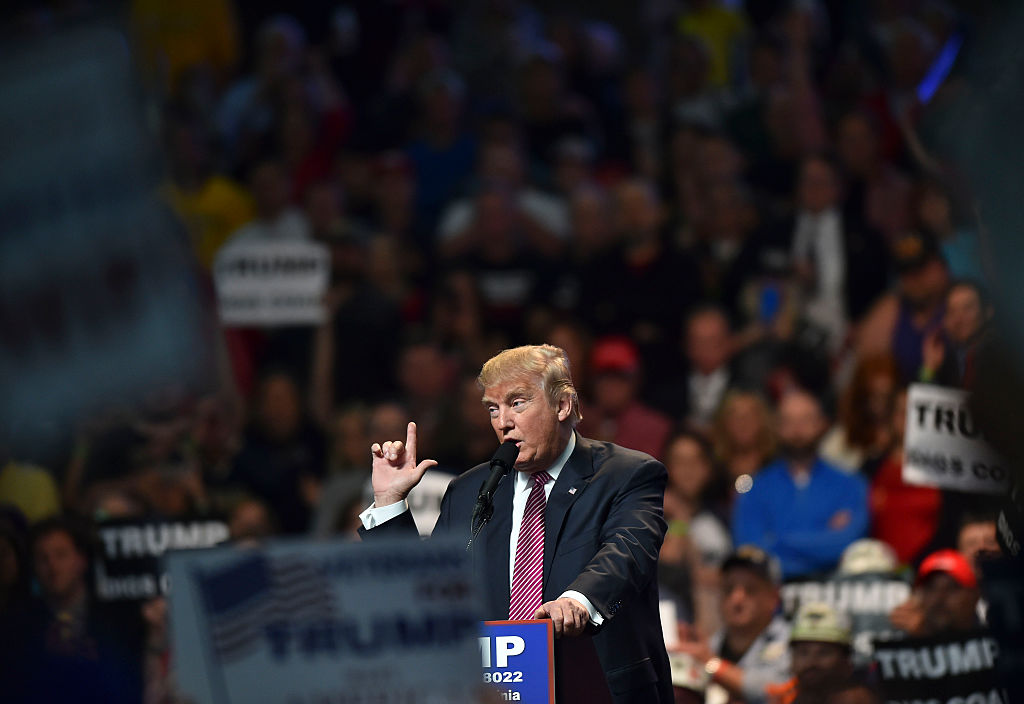 CHARLESTON, WV - MAY 5: Republican presidential candidate Donal