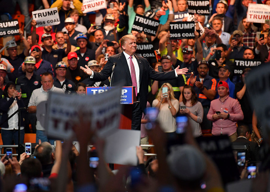 CHARLESTON, WV - MAY 5: Republican presidential candidate Donal