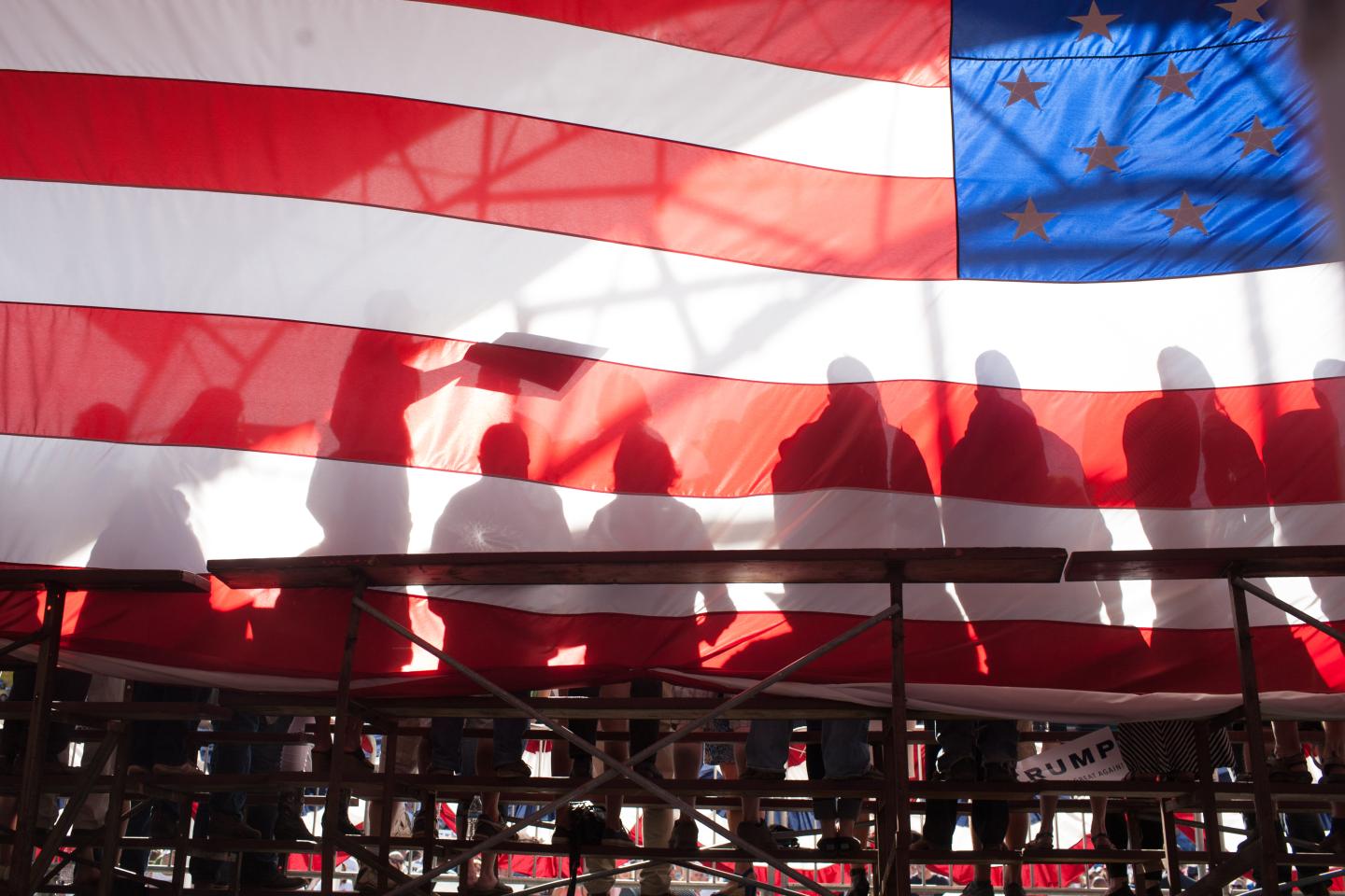 GOP Republican Candidate Donald Trump Holds Rally In Lynden, Washington