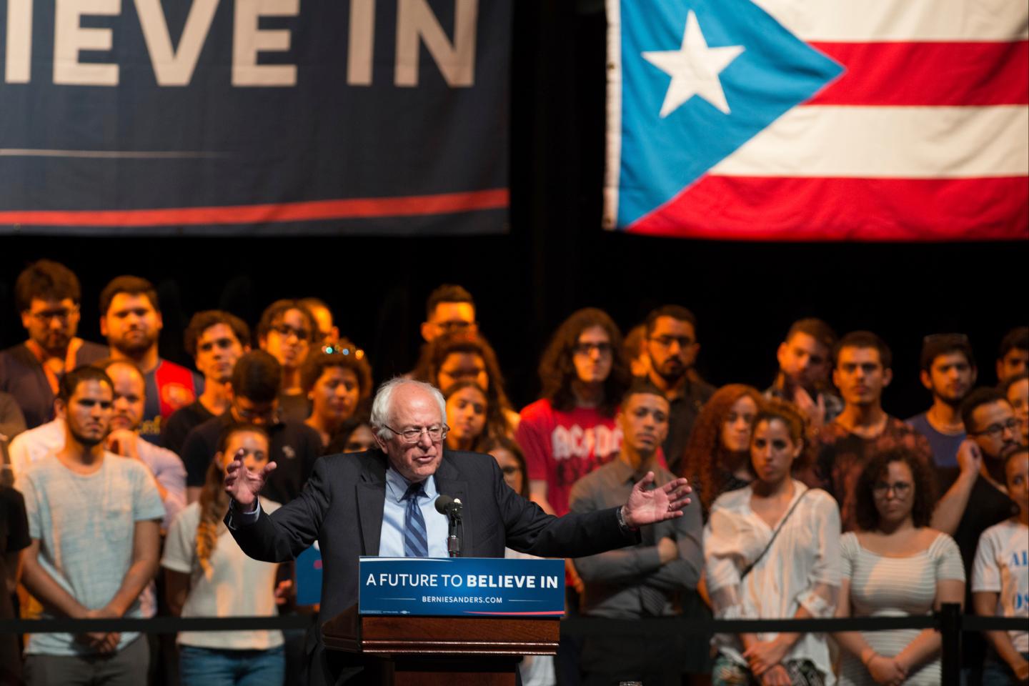Bernie Sanders Campaign Rally In Puerto Rico