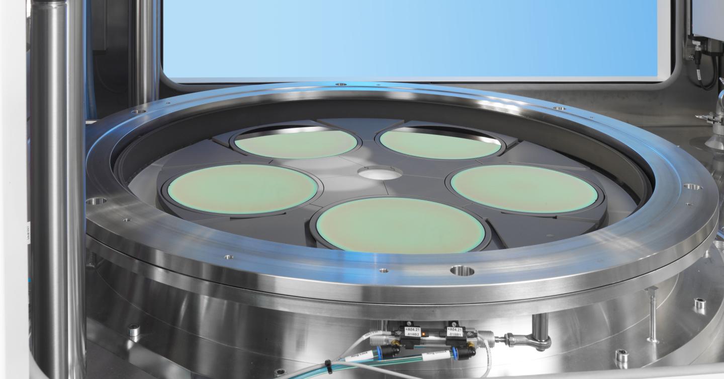 Aixtron's AIX G5+ reactor, used in the semiconductor manufacturing industry.