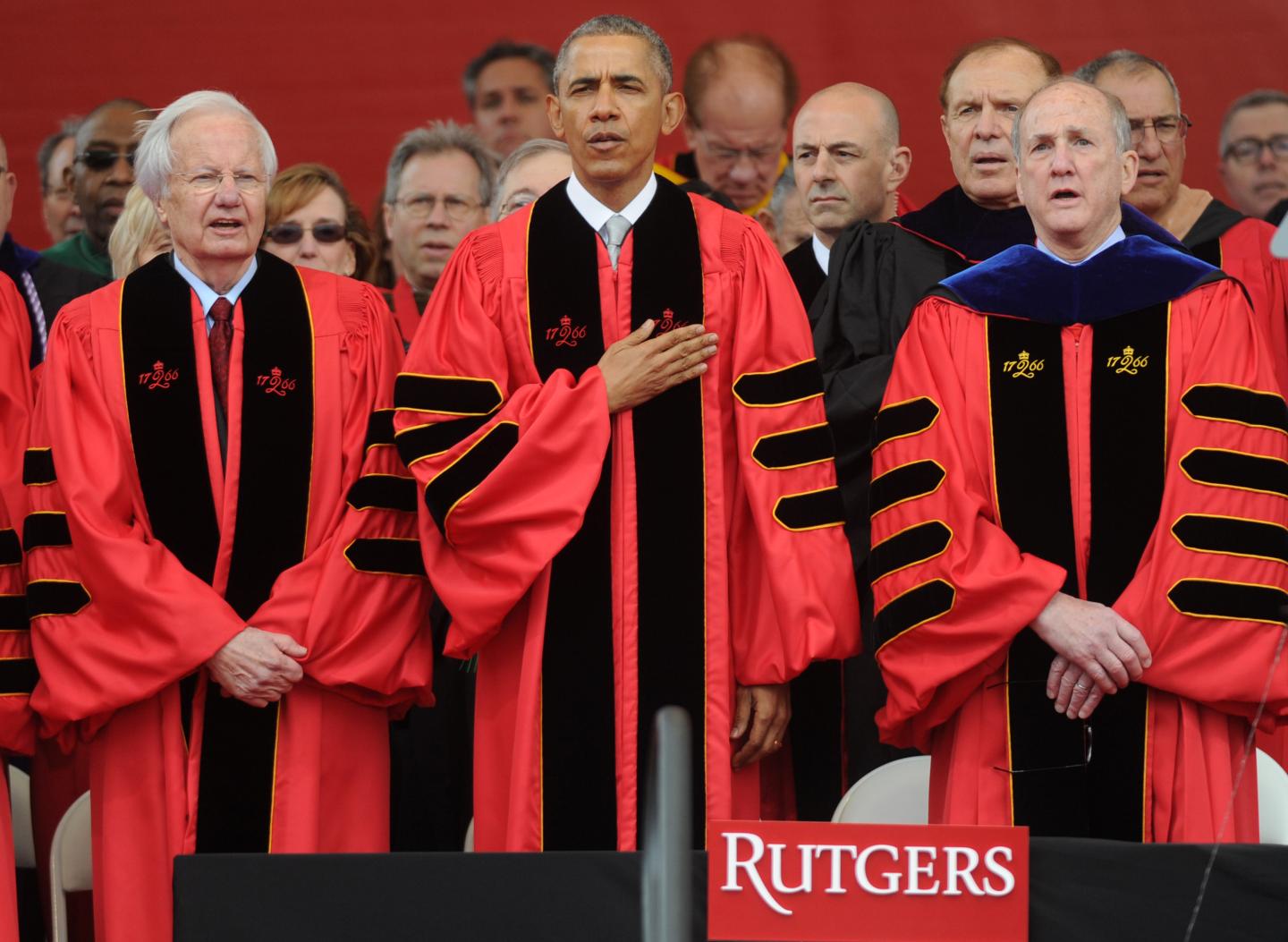 President Obama Speaks At Rutgers University 2016 Commencement - New Jersey