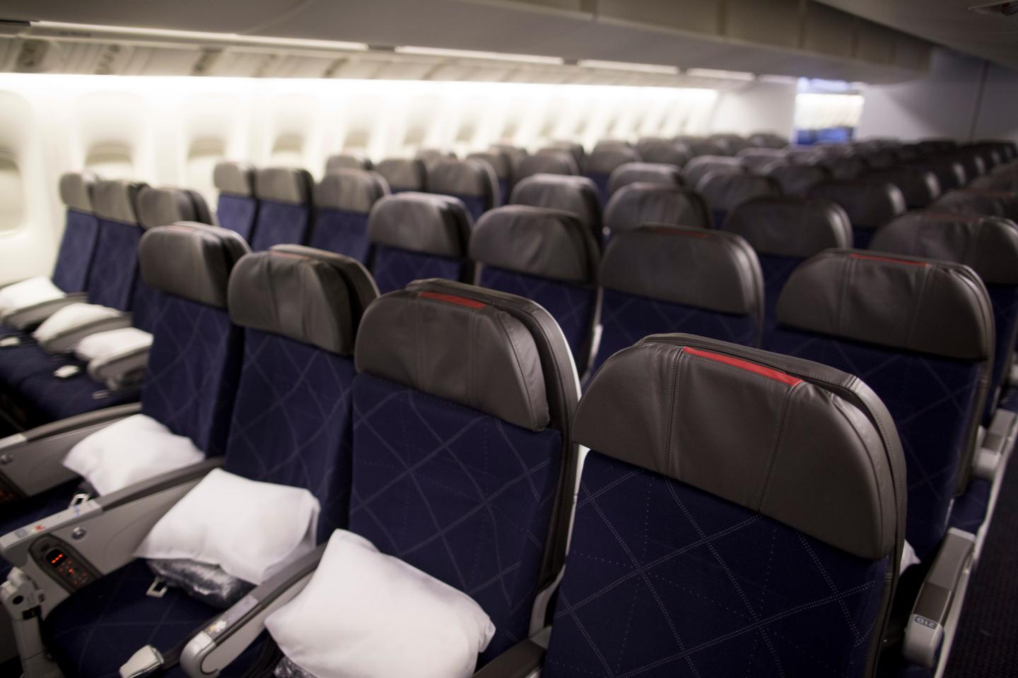 Tour Of An American Airlines Boeing 777-300ER Aircraft As Hong Kong-Dallas Route Is Inaugurated