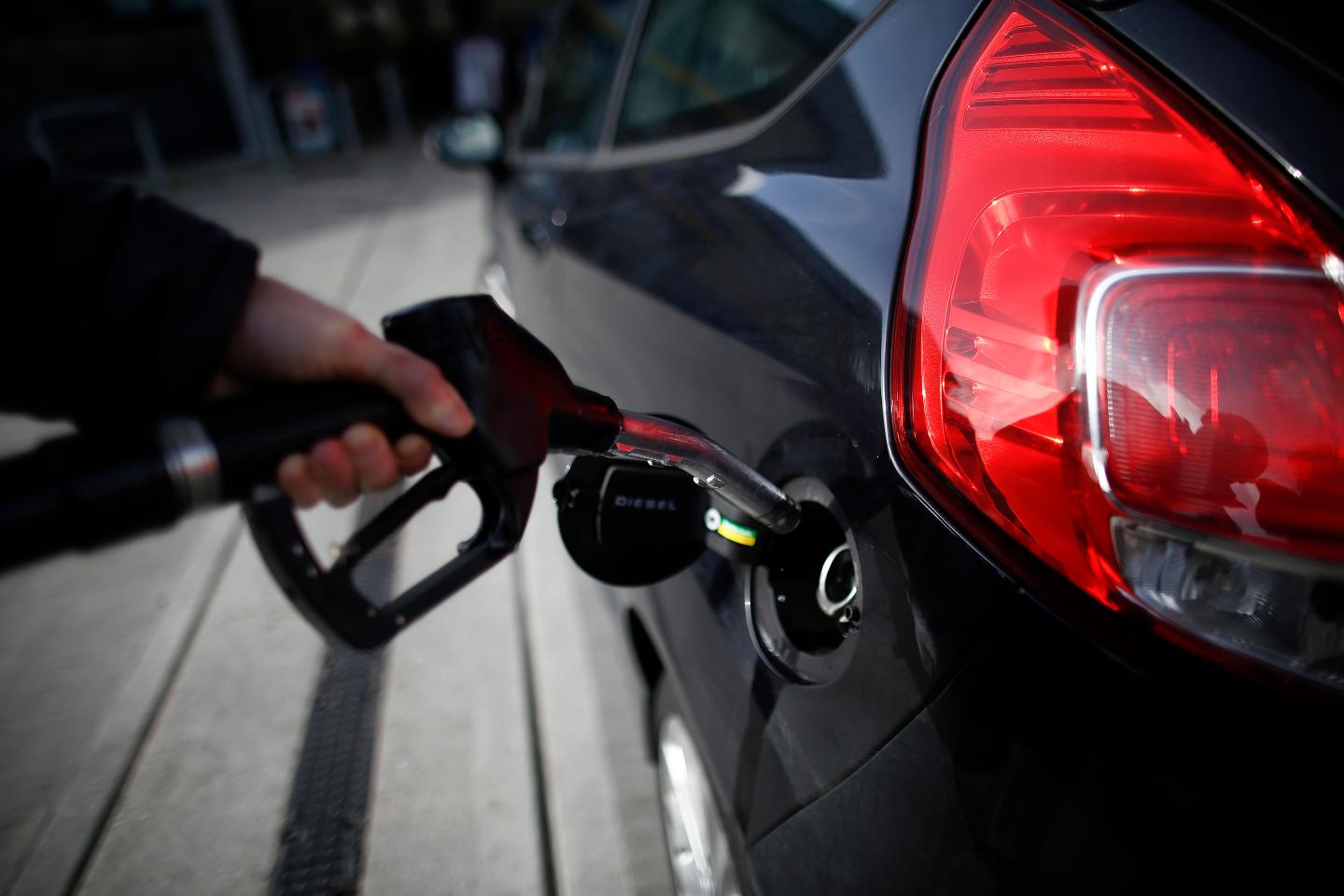 Gasoline And Diesel Fuel Delivery At A Jet Petrol Station