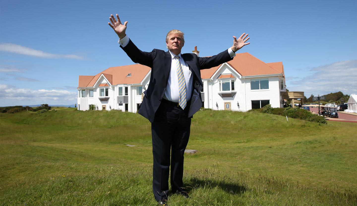 Donald Trump Visits Turnberry Golf Club