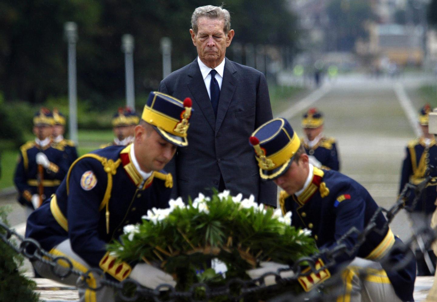 The former king of Romania, Michael, lay